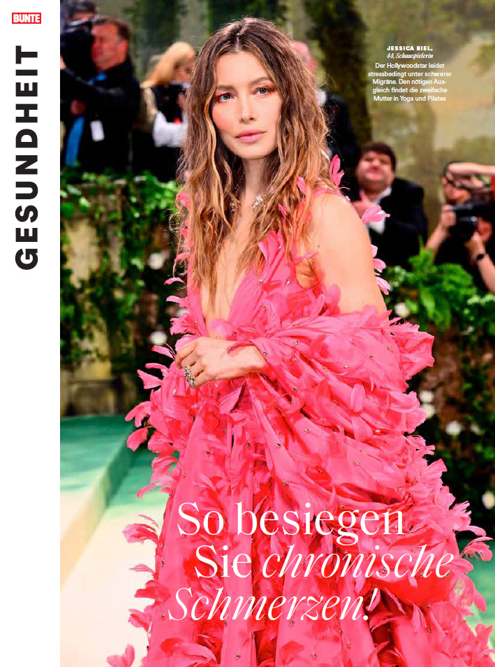 BUNTE-Artikel “So besiegen Sie chronische Schmerzen!” von Natalie Hull-Deichsel